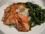 Finished Salmon and Asparagus